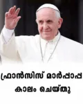 ഫ്രാൻസിസ് മാർപ്പാപ്പ കാലം ചെയ്തു