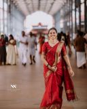 actress-anusree-in-red-pattu-saree-photos-002