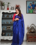 anusree-in-blue-saree-with-red-blouse-002