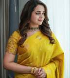 bhavana-in-mango-yellow-saree-photos-003