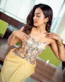 catherine-tresa-in-flower-sequin-corset-drape-dress-photos-003