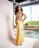 catherine-tresa-in-flower-sequin-corset-drape-dress-photos-007