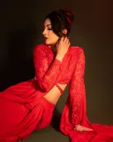 catherine-tresa-in-red-lehenga-saree-ready-to-wear-photos-008