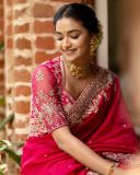 keerthi-suresh-in-pink-colour-saree-photos