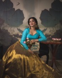 madonna-sebastian-in-blue-blouse-and-golden-skirt-photos-008