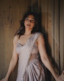 madonna-sebastian-in-light-coffee-colour-saree-photos-001