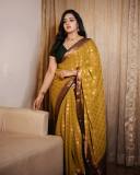 malavika-c-menon-in-golden-yellow-saree-and-green-blouse-photos-004