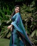 malavika-menon-in-peacock-color-saree-photos-002