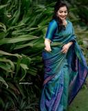 malavika-menon-in-peacock-color-saree-photos-005