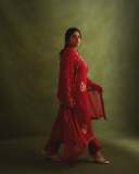 manjima-mohan-in-blood-red-party-wear-churidar-ideas-photos-003