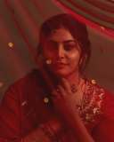 manjima-mohan-in-blood-red-party-wear-churidar-ideas-photos-007