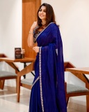 meera-nandan-in-navy-blue-saree-with-blouse-photos