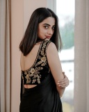 namitha-pramod-in-black-saree-with-sleeveless-heavy-work-blouse-photos-002