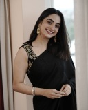 namitha-pramod-in-black-saree-with-sleeveless-heavy-work-blouse-photos-006