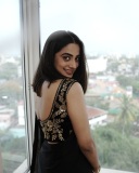 namitha-pramod-in-black-saree-with-sleeveless-heavy-work-blouse-photos-008