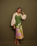 nikhila-vimal-in-flower-printed-olive-green-and-white-dress-photos-004