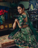 priya-varrier-in-green-wide-neck-lehenga-dress-photos7