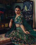 priya-varrier-in-green-wide-neck-lehenga-dress-photos9