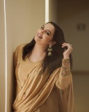 swetha-menon-in-coffee-brown-churidar-dress-photos-001