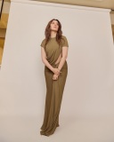 tamanna-in-Khaki-color-Twisted-Lever-Tee-Dress-photos-005