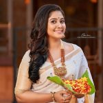 rachana narayanankutty new onam saree photos -002