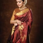 trisha krishnan latest photos in red pattu saree by team e