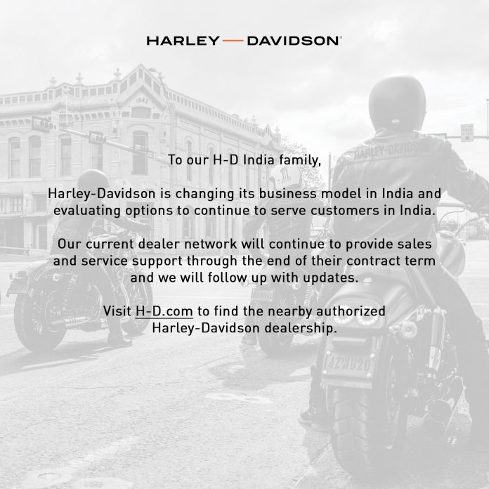 harley davidson india operations