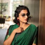 remya nambeesan latest photos in saree-013