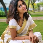 samyuktha menon latest photos in kerala set saree 005