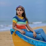 anaswara rajan new photoshoot in beach