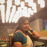 anna rajan in onam kerala style saree photos