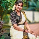 remya nambeesan latest photoshoot in kerala onam saree 002