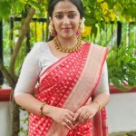 anusithara new saree pictures 01