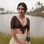 esther anil latest photos in kerala pavada and blouse