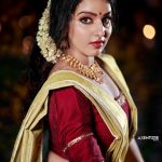 malavika menon latest onam photoshoot in Kerala settu mundu 001