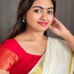 shalin zoya new onam photoshoot in kerala saree 004