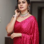 actress anusree latest photos in red colour saree 009