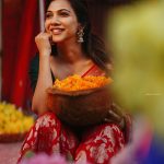 madonna sebastian photoshoot in red colour saree2013 007