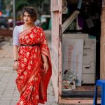 prayaga martin latest photoshoot in red saree 011