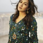 catherine tresa photos in printed frock 002