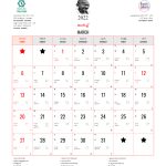 malayalam calendar 2022 march