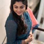 manjima mohan latest photos in blue churidar 001