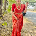 shamna kasim latest photos in kanchipuram saree 005