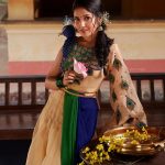 anikha surendran latest photos in peacock dress