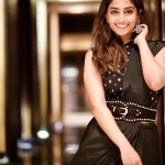 reba monica john beautiful photos in black colour saree 001