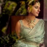 isha talwar an intricate hand embroidery adorn organza saree 001