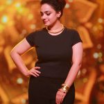 nithya menen in black dress 002