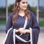 aditi ravi new photos in black anarkali 002