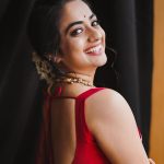 namitha pramod new photos in red kanchipuram saree 001