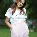 aditi ravi in skirt and top latest photos